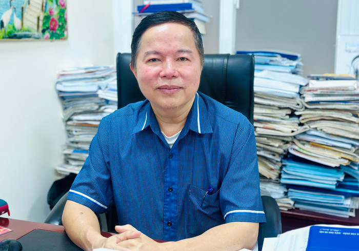 Tiến sĩ Phạm Trí Thành - Chủ tịch Hội đồng trường, Trường Đại học Sân khấu - Điện ảnh Hà Nội. Ảnh: Minh Chi img-2985.jpg